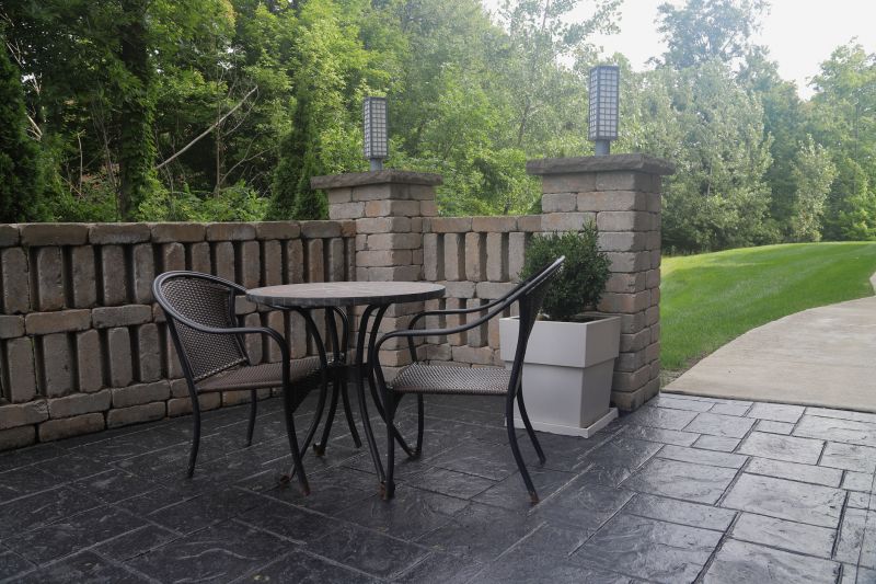 Stamped Patio Construction